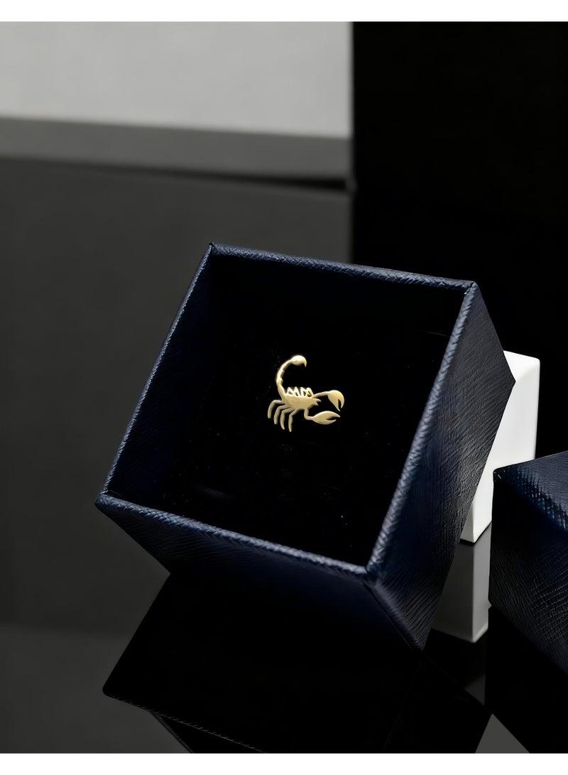HomeNoor Vintage Gold Scorpion Brooch, Premium Stainless Steel Lapel Pin, Stylish Suit Accessory for Business, Wedding, Formal & Casual Outfits, Ideal Gift for Men & Women - Image 4