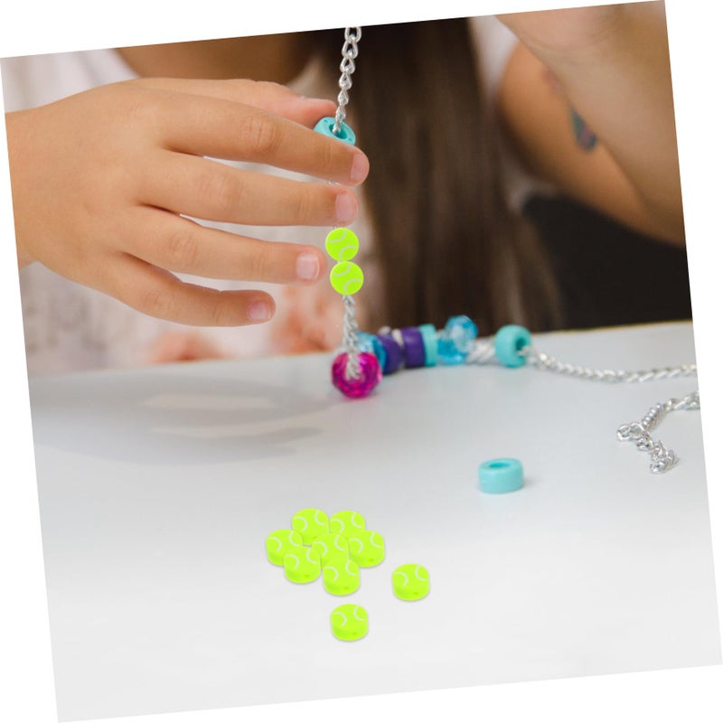 Polymer Clay Spacer Beads Loose Tennis Beads 100pcs For DIY Jewelry Crafting - Image 5