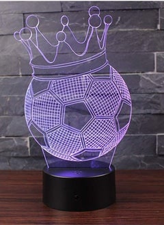 althiqahkey 3D Smart LED Night Light Acrylic Board Football Virtual Vision Energy Saving Table Lamp Bedside Table Modern Lamp Creative Gift  - Image 1