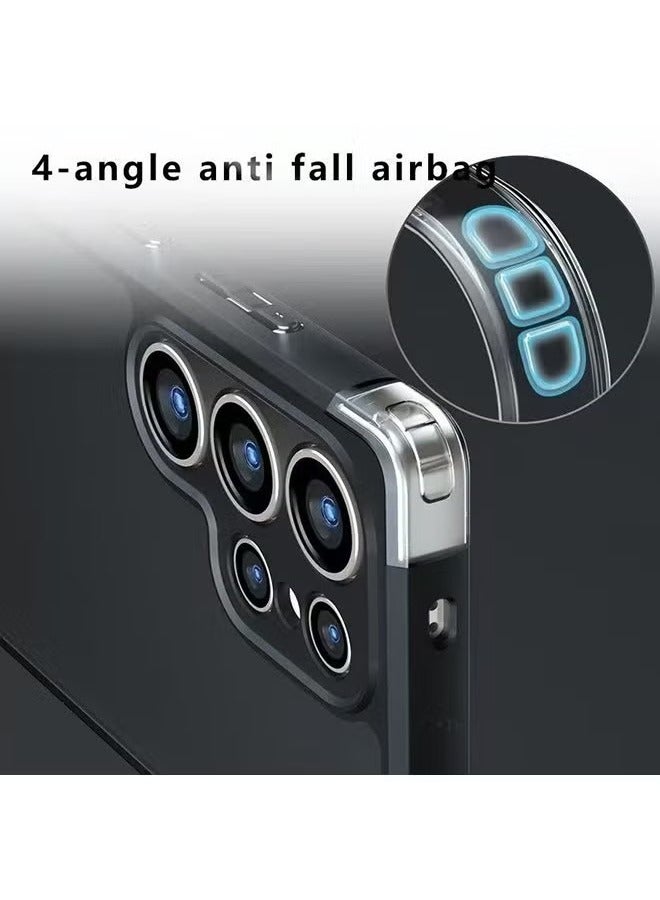 Case for Samsung Galaxy S25 Ultra 5G, Frosted Translucent Back Protective Slim Phone Cover, Anti-Fingerprints, Anti-Fall Drop Protection, Shockproof Case for Samsung Galaxy S25 Ultra 5G - Image 5