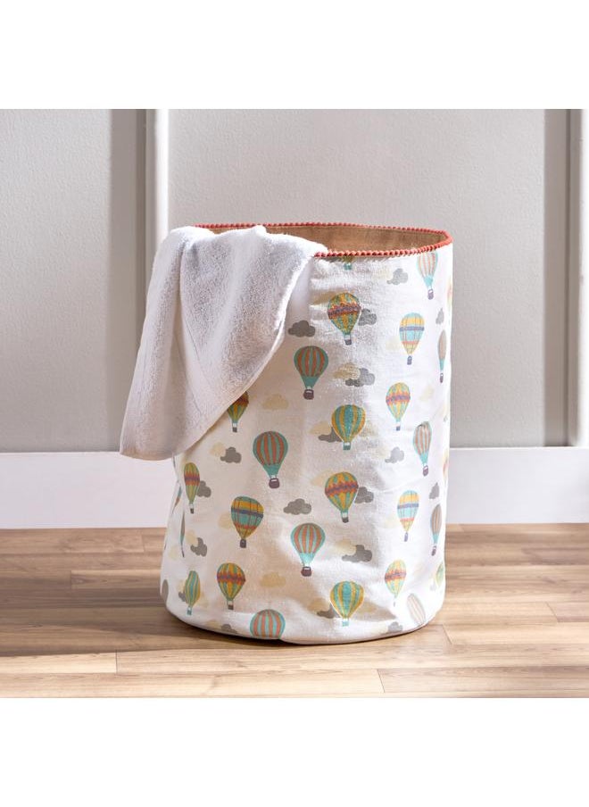 Home Box Balloon Printed Jute Toy Storage Basket 35X35X40 Cm  - Image 3