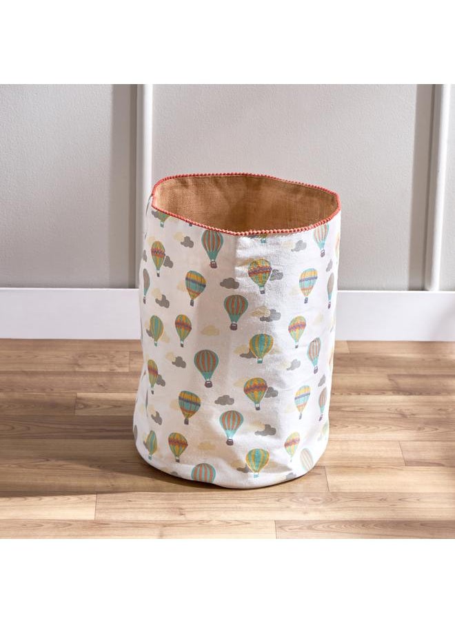 Home Box Balloon Printed Jute Toy Storage Basket 35X35X40 Cm  - Image 2