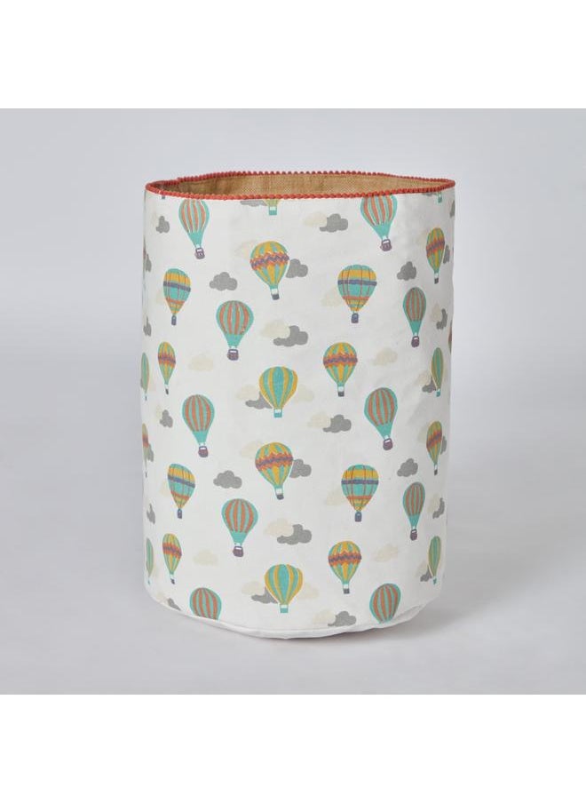 Home Box Balloon Printed Jute Toy Storage Basket 35X35X40 Cm  - Image 5