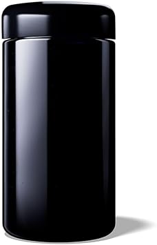 Miron Glass Wide Neck Saturn Jar 500 ml Capacity Black - Image 1