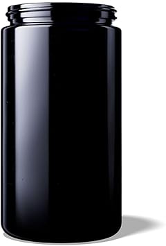 Miron Glass Wide Neck Saturn Jar 500 ml Capacity Black - Image 2