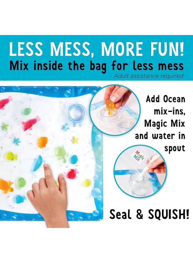 Creativity for Kids Creativity for Kids Sensory Squish Bag: Ocean Adventure - Toddler Sensory Mat, Calming Toys and Motor Skills Activities for Kids Ages 3-5+, Busy Board, Calm Down Corner Supplies  - Image 4