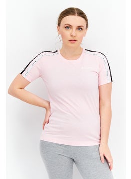 Champion Women Sportswear Fit Short Sleeve Brand Logo Outdoor Top, Pink  - Image 1