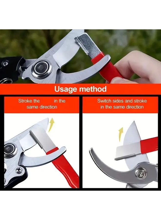 Durable Two Piece Knife Sharpener Stone Manual Metal Tool Sharpener for Kitchen Outdoor Portable Home - Image 5