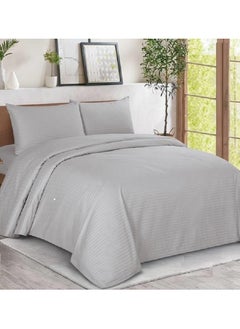 Generic 4Piece Bed Sheet Set With Elasticated Edges Classic 100% Cotton King Size Hotel-L015  - Image 1
