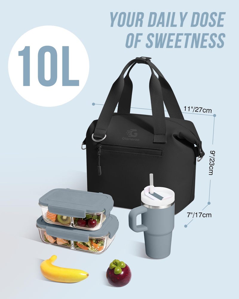 GLORIEROO Pastel Lunch Box Women | Insulated Waterproof Leakproof Lunch Bag Cooler | Adjustable Strap | BPA-Free - Image 4