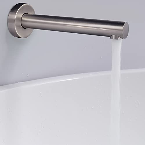KAPHOME 3 Handles Tub Shower Faucet Set,Bathtub Faucet Set with Tub Spout,Tub and Shower Trim Kit with Valve,Wall Mounted,Brushed Nickel,KHSSN05U - Image 4