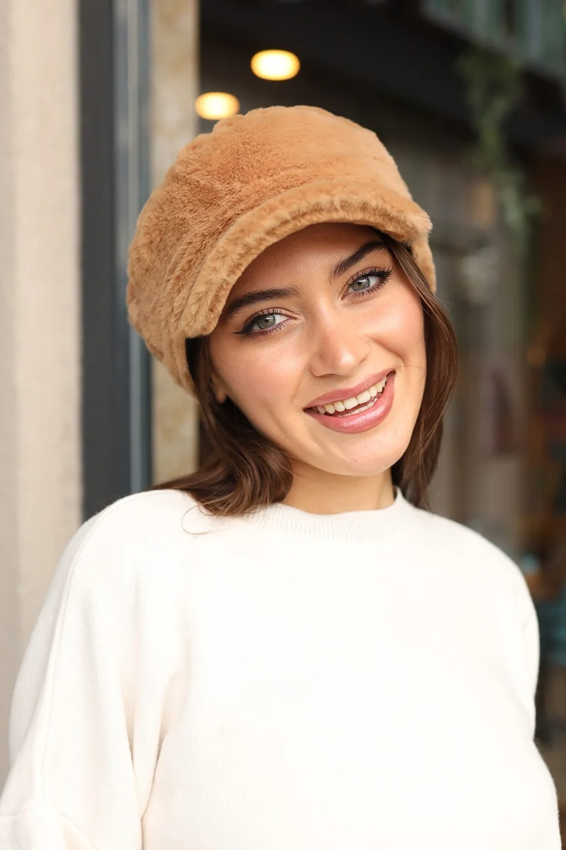 ريمسا مايو Remsa Swimsuit Women Plush Captain Sailor Hat Rkş-05 Camel