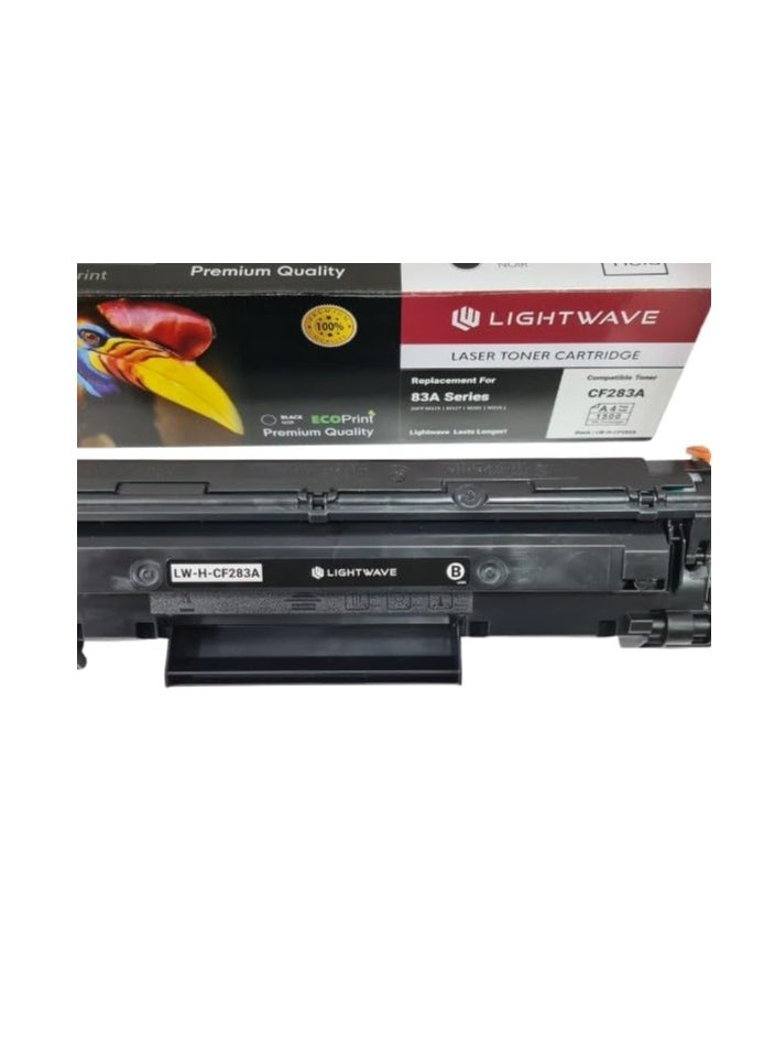 Light Wave Light Wave CF283A 83A Compatible Toner Cartridge for HP, Canon M125, M127, M201, M225, MF211, MF212w, MF215, MF216n, MF217w, MF222, MF223, MF224, MF229dw, MF235, MF236, MF237, MF240, MF241, MF244,  - Image 1