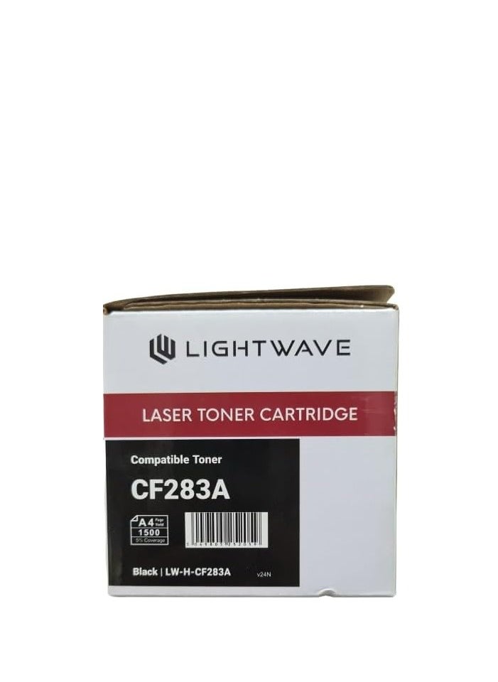 Light Wave Light Wave CF283A 83A Compatible Toner Cartridge for HP, Canon M125, M127, M201, M225, MF211, MF212w, MF215, MF216n, MF217w, MF222, MF223, MF224, MF229dw, MF235, MF236, MF237, MF240, MF241, MF244,  - Image 2