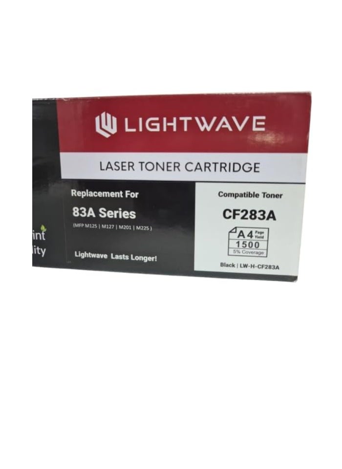 Light Wave Light Wave CF283A 83A Compatible Toner Cartridge for HP, Canon M125, M127, M201, M225, MF211, MF212w, MF215, MF216n, MF217w, MF222, MF223, MF224, MF229dw, MF235, MF236, MF237, MF240, MF241, MF244,  - Image 4