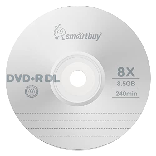Smartbuy Smart Buy Logo 50 Pack DVD Plus R DVD+r Dl 8.5gb 8X Double Layer Blank Data Record 50 Discs Spindle - Image 2
