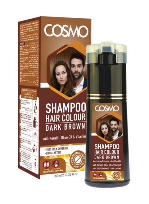 Shampoo Hair Colour Dark Brown 180ml