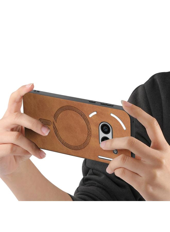 erorex Case For Nothing Phone 2a Retro Magsafe Magnetic PU Back Cover Phone Case - Image 3