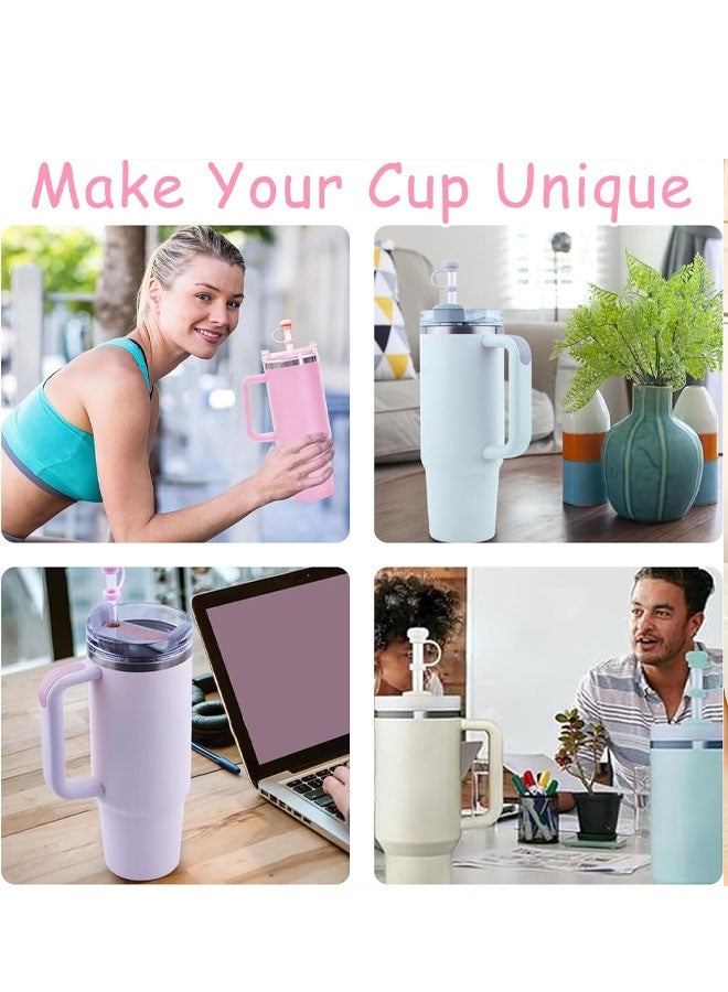 8 PCS Reusable Silicone Straw Covers for Stanley Cup 30 & 40 oz - Image 5