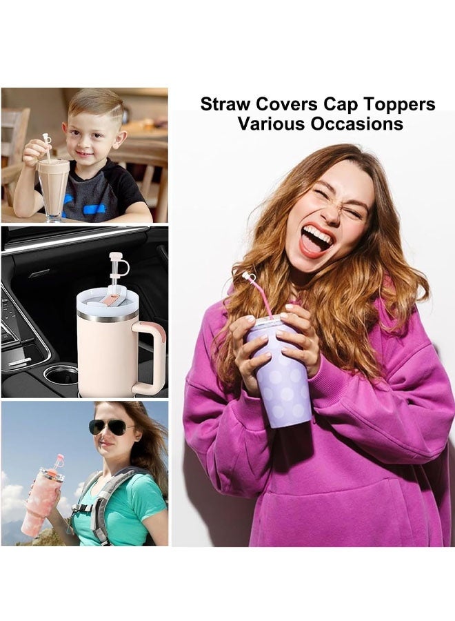 8 PCS Reusable Silicone Straw Covers for Stanley Cup 30 & 40 oz - Image 3