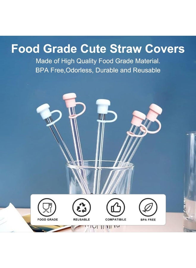 8 PCS Reusable Silicone Straw Covers for Stanley Cup 30 & 40 oz - Image 2