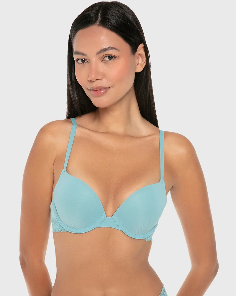 Isla & Evie Isla & Evie Casual Comfort Rib Push up Plunge Bra