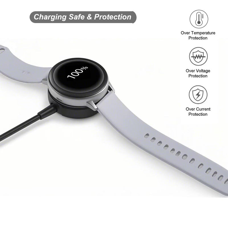 Xalonsibaz for Samsung Watch Charger Galaxy Charger Fast Charging Compatible with Galaxy Watch 8/8 Classic/7/6/6 Classic/5/5 Pro/4/4 Classic/3/Active Ultra/Active 2 Adapter Magnetic Wireless Charging Cable 3.3FT - Image 3