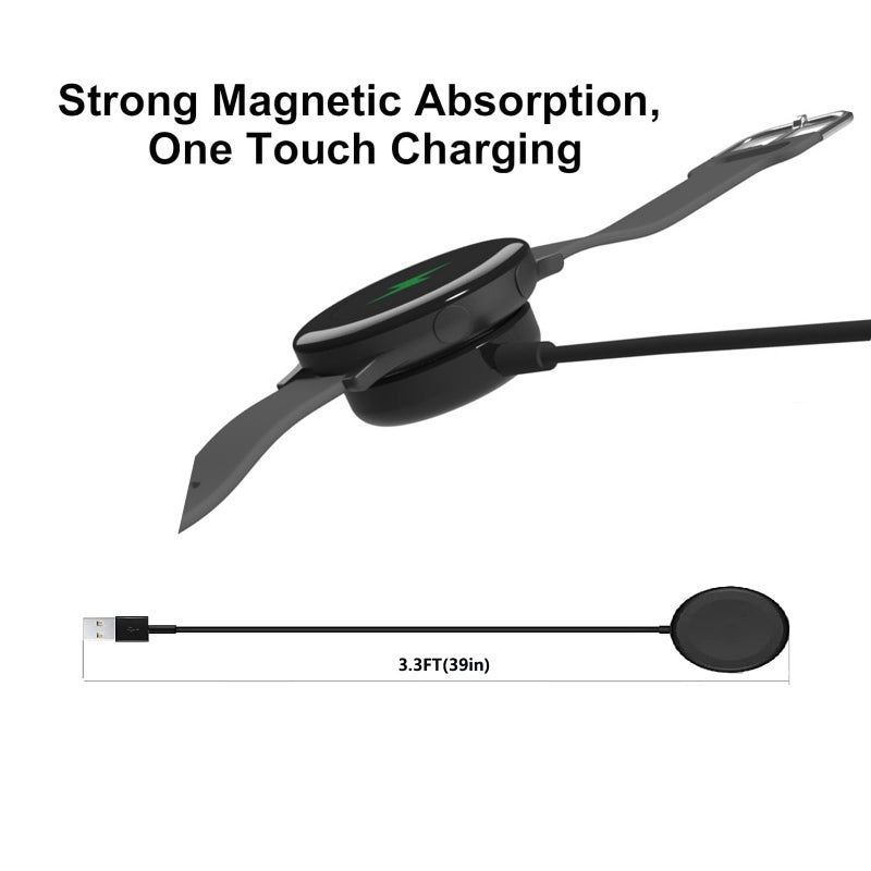 Xalonsibaz for Samsung Watch Charger Galaxy Charger Fast Charging Compatible with Galaxy Watch 8/8 Classic/7/6/6 Classic/5/5 Pro/4/4 Classic/3/Active Ultra/Active 2 Adapter Magnetic Wireless Charging Cable 3.3FT - Image 5