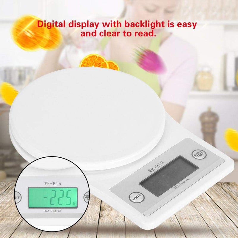 klarako Kitchen Scale 7kg/1g High Precise Digital Electronic Food Scale Multi-Functional Baking Weighing - Image 2