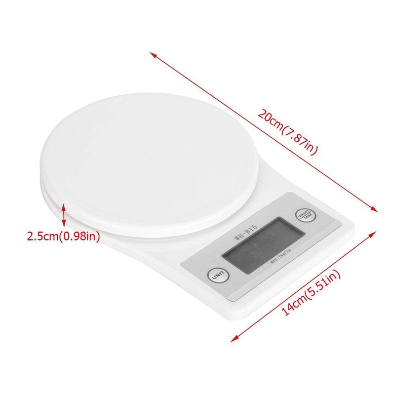 klarako Kitchen Scale 7kg/1g High Precise Digital Electronic Food Scale Multi-Functional Baking Weighing - Image 5