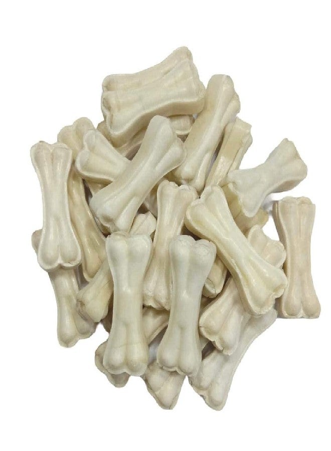 ADB CREATIONS Rawhide Bones for Dogs and Puppies Chicken Flavour Delicious Treats 3 Inch Calcium Chew Bone All Life Stages/Helps in Strengthen Bones and Teeth with Nutritional Benefits - 36 Pieces - Image 2