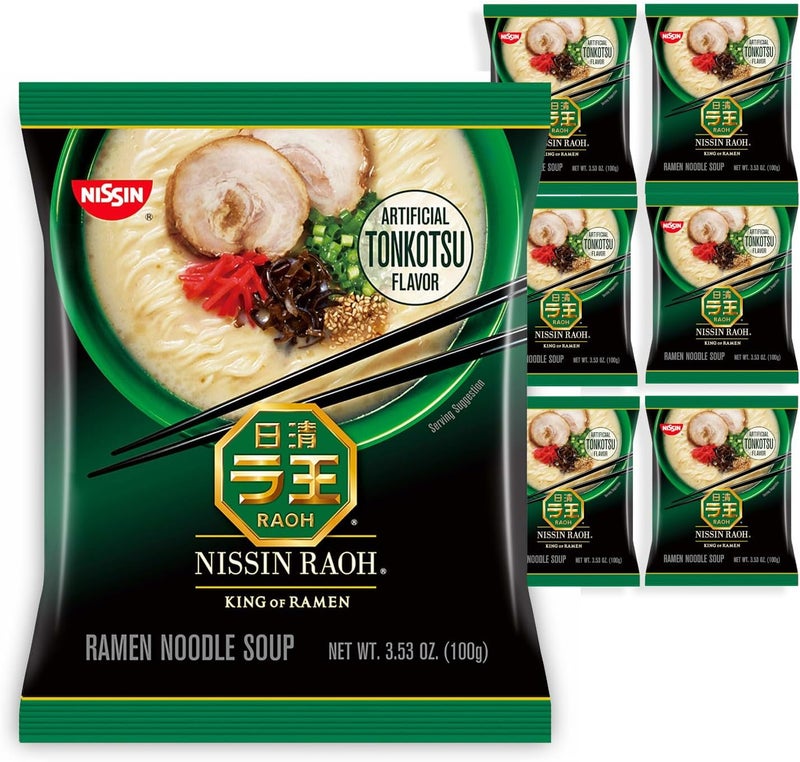 Nissin Raoh Tonkotsu Ramen Noodle Soup, 3.53 Ounce (Pack of 6) - Image 1