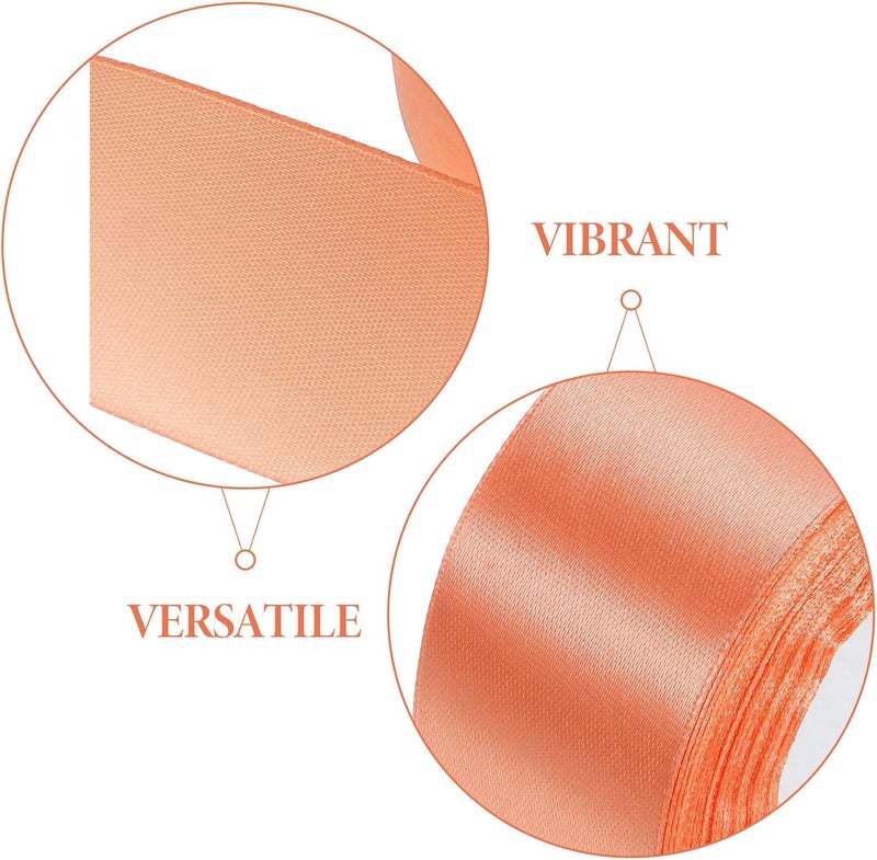 TIDTALEO Light Gold Craft Ribbon Roll for Wrapping and Bow Making, Cuttable Satin Ribbon for Wedding Invitations, Bridal Bouquets, and Party Decorations - Image 3