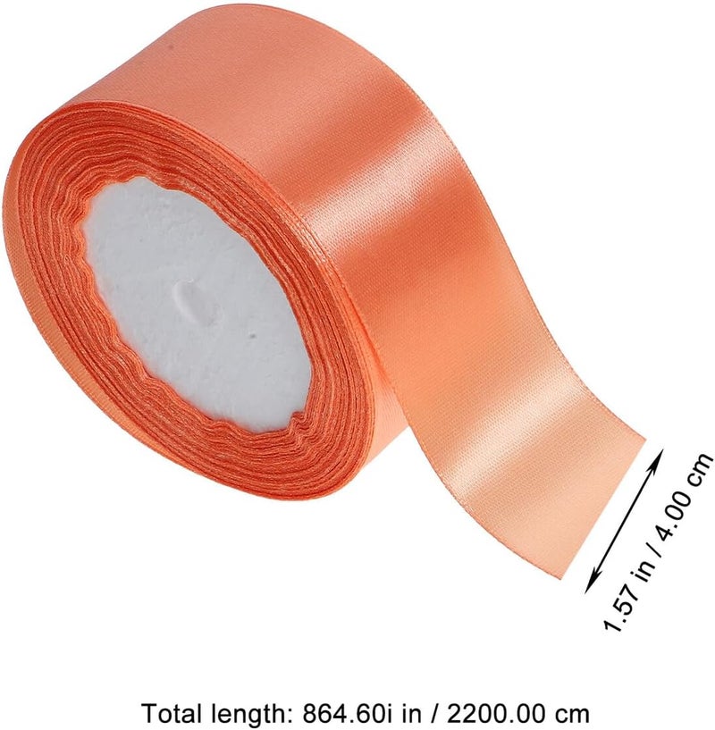 TIDTALEO Light Gold Craft Ribbon Roll for Wrapping and Bow Making, Cuttable Satin Ribbon for Wedding Invitations, Bridal Bouquets, and Party Decorations - Image 2