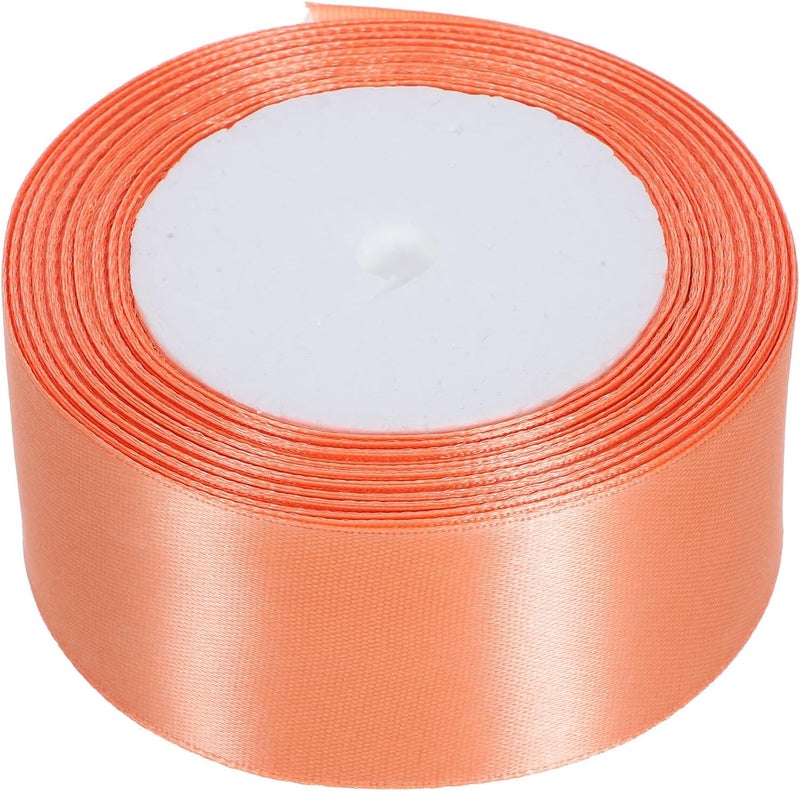 TIDTALEO Light Gold Craft Ribbon Roll for Wrapping and Bow Making, Cuttable Satin Ribbon for Wedding Invitations, Bridal Bouquets, and Party Decorations - Image 1