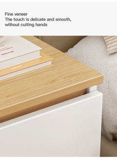 Sharpdo Sharpdo Nightstands Simple Modern Bedroom Bedside Table Solid Wood Minimalist Multi-function Light Luxury Style Bedside Storage Small Cabinet  - Image 5