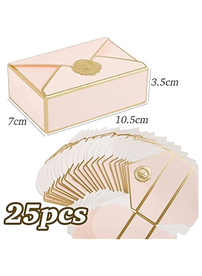 فايلكس عل دايا روزية زاية للاحتفالات والماسات تحمل 25 قطعة في شكل ظرف لو زري لطيف لحفلات الزفاف والولادة والميلاد، مع عل حلوى وعقدة أزوي للورق - Image 4