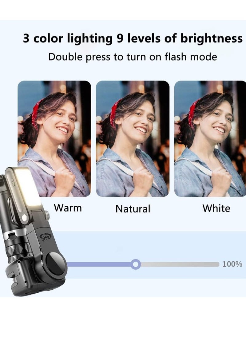 ELTRAZONE Gimbal Stabilizer for Smartphone with Extendable Selfie Stick and Tripod – 3-Axis Stabilizer with Face Tracking, 360° Rotation, Auto Balance, 4-in-1 Portable Tripod for iPhone/Android - Image 3