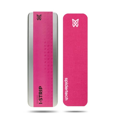 Spidertech i-Spider Pre-Cut Kinesiology Tape. High Endurance Performance, Reduce Inflammation. Easy to Use & Highly Effective. All Body Parts (21 Strips - Pink) - Image 1