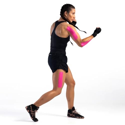 Spidertech i-Spider Pre-Cut Kinesiology Tape. High Endurance Performance, Reduce Inflammation. Easy to Use & Highly Effective. All Body Parts (21 Strips - Pink) - Image 3