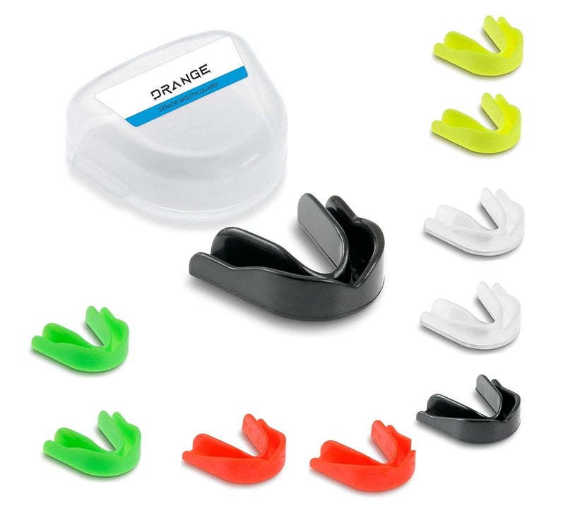 DRANGE Mouth Guard/Gum Shield - for boxing, MMA, rugby, muay thai, hockey, judo, karate martial arts and all contact sports Pack of 10 (Multicolor) - Image 1