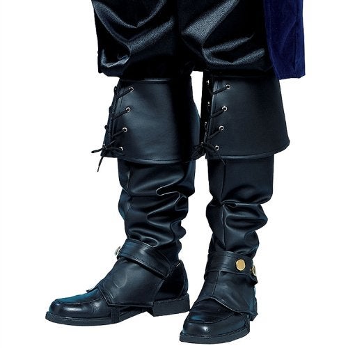 Costume Culture Franco American Novelty Company Adult Deluxe Pirate Boot Tops Standard Black - Image 2