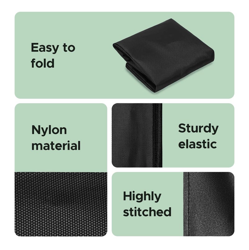 Encasify Electric Room Heater Cover | Electric Dustproof Room Heater Cover | Electric Heater cover | Nylon Material | Black - Image 5
