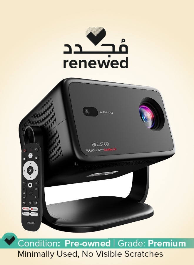 WZATCO Renewed - Yuva Vibe, Certified OS Smart Home Projector - Image 1
