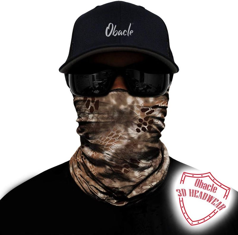 Obacle Seamless Face Mask Rave Bandana Men Women for Dust Sun Wind Protection - Image 2