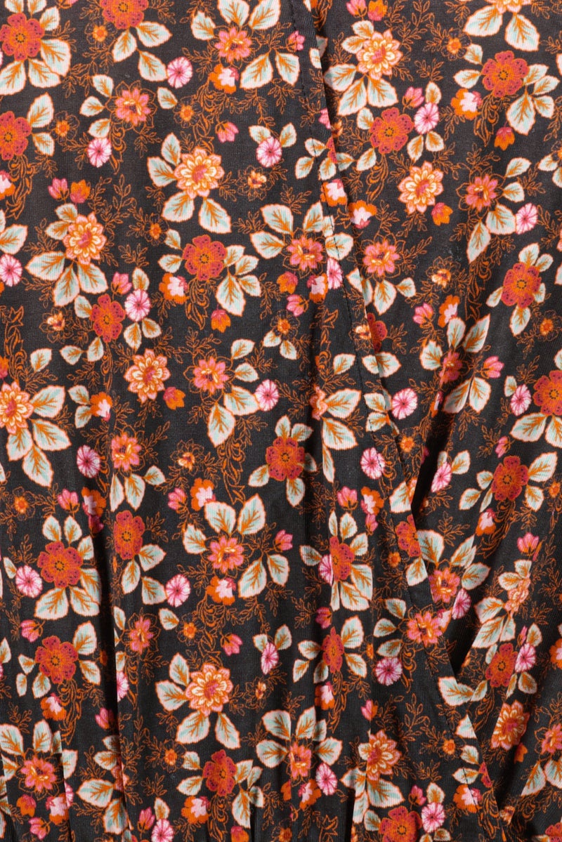 Ramy Brook Women V Neck Long Sleeve Floral Print Blouses, Multicolor - Image 2