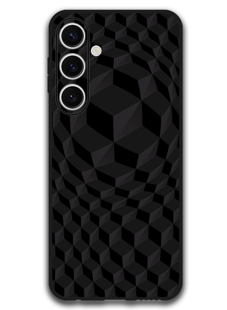 Theodor Protective Case Anti Scratch Shock Proof Bumper Cover For Samsung Galaxy S24 FE cubes_volume_black - Image 1