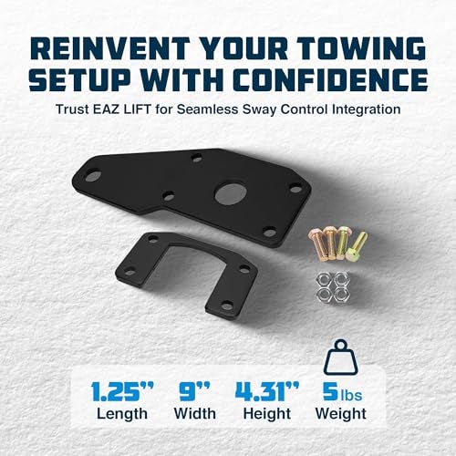 Eaz-Lift Left or Right 2-inch Ball Mount Adapter | Made of Durable Powder-Coated Steel | (48386) - Image 3