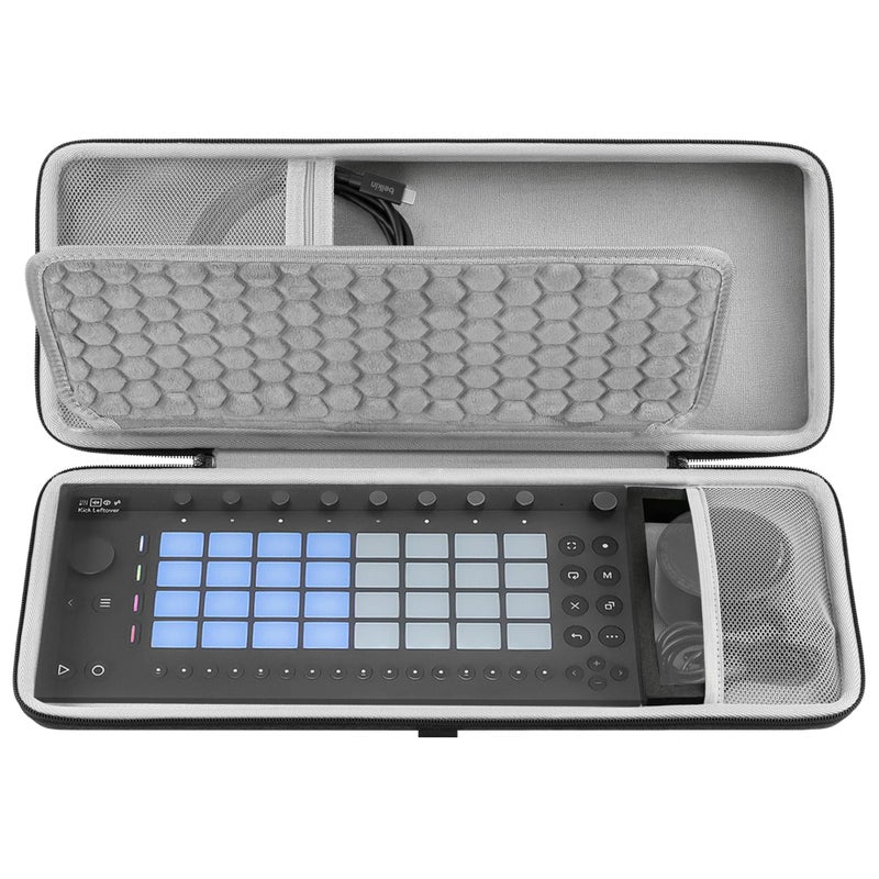 GEEKRIA Hard Shell Travel Case Compatible with Ableton Move Audio Sampler Carrying Bag Dark Gray - Image 2