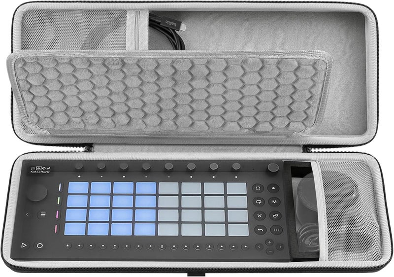 Geekria Hard Shell Travel Case for Ableton Move - Audio Sampler Carrying Bag (Dark Gray) - Image 1
